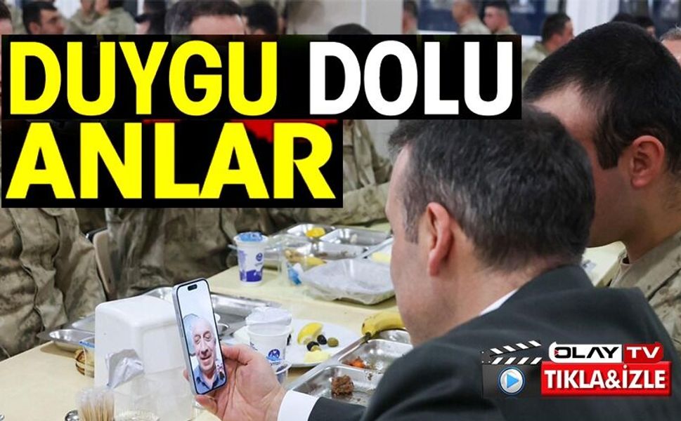 AİLESİYLE GÖRÜNTÜLÜ KONUŞAN MEHMETÇİK DUYGU DOLU ANLAR YAŞADI