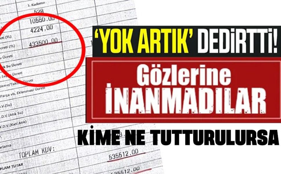 BİR OKULDAN 433 BİN 500 TL'LİK KATI ATIK ÜCRETİ TALEBİ