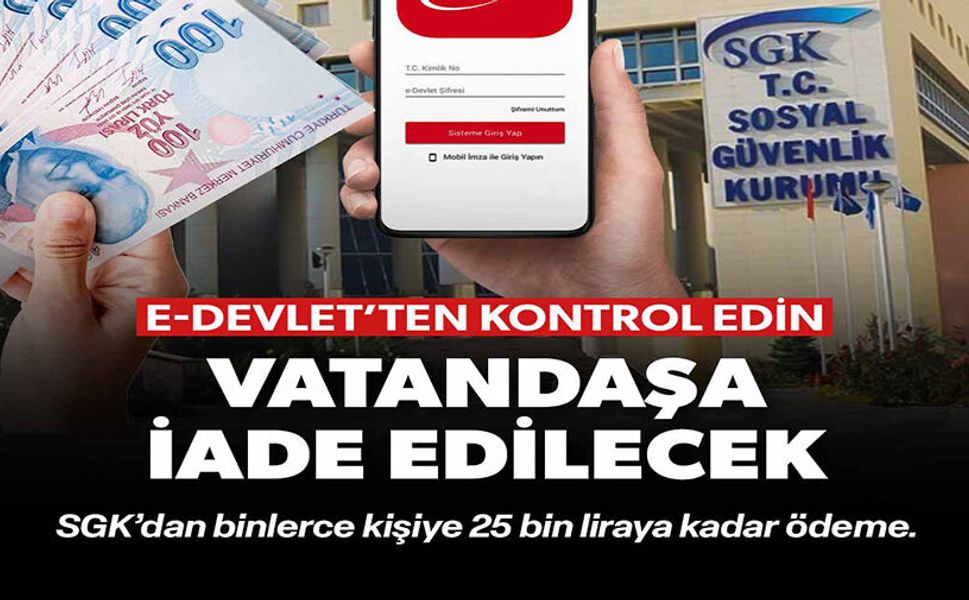 VATANDAŞA İADE EDİLECEK