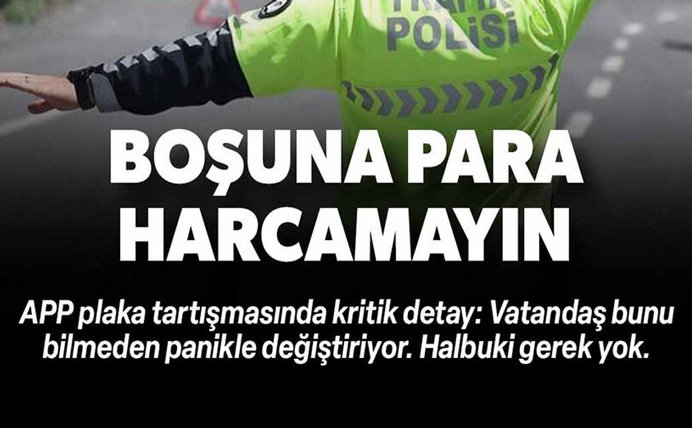 SÜRÜCÜLERE KRİTİK UYARI