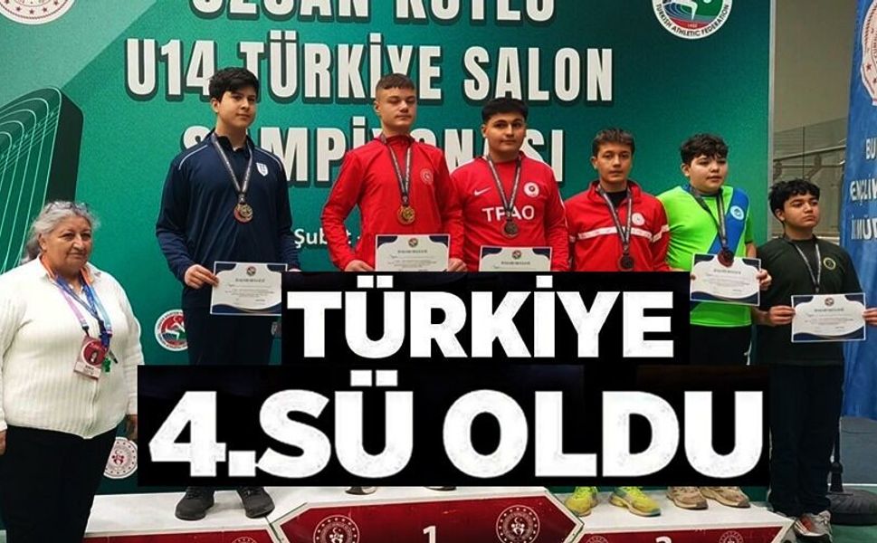 BİLECİKLİ SPORCU TÜRKİYE 4'ÜNCÜSÜ OLDU