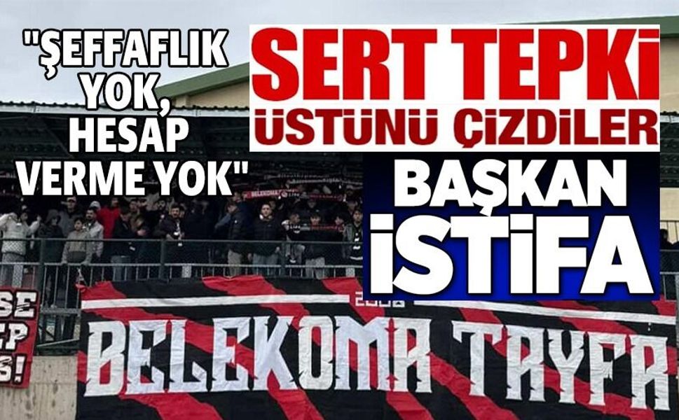BELEKOMA TAYFA TARAFTAR GRUBUNDAN KULÜP BAŞKANI ERGÜN'E TEPKİ