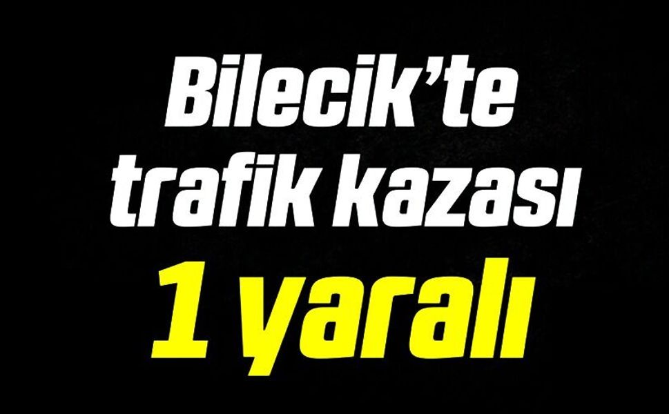 MOTOSİKLET TIRIN DORSESİNE ÇARPTI: 1 YARALI