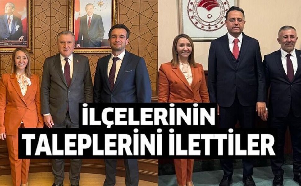 AK PARTİLİ BELEDİYE BAŞKANLARI İLÇELERİN TALEPLERİ BAKANLIKLARA TAŞIDI