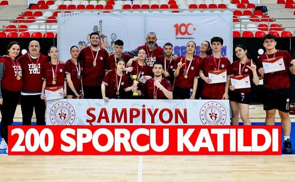 200 SPORCUNUN KATILDIĞI KORFBOL GRUP MÜSABAKALARI TAMAMLANDI