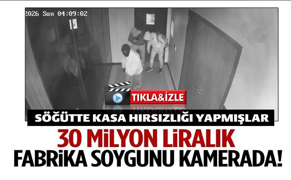 FABRİKA SOYGUNU GÜVENLİK KAMERALARINA YANSIDI