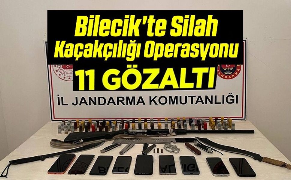 SİLAH KAÇAKÇILIĞI OPERASYONU: 11 KİŞİ GÖZALTINA ALINDI