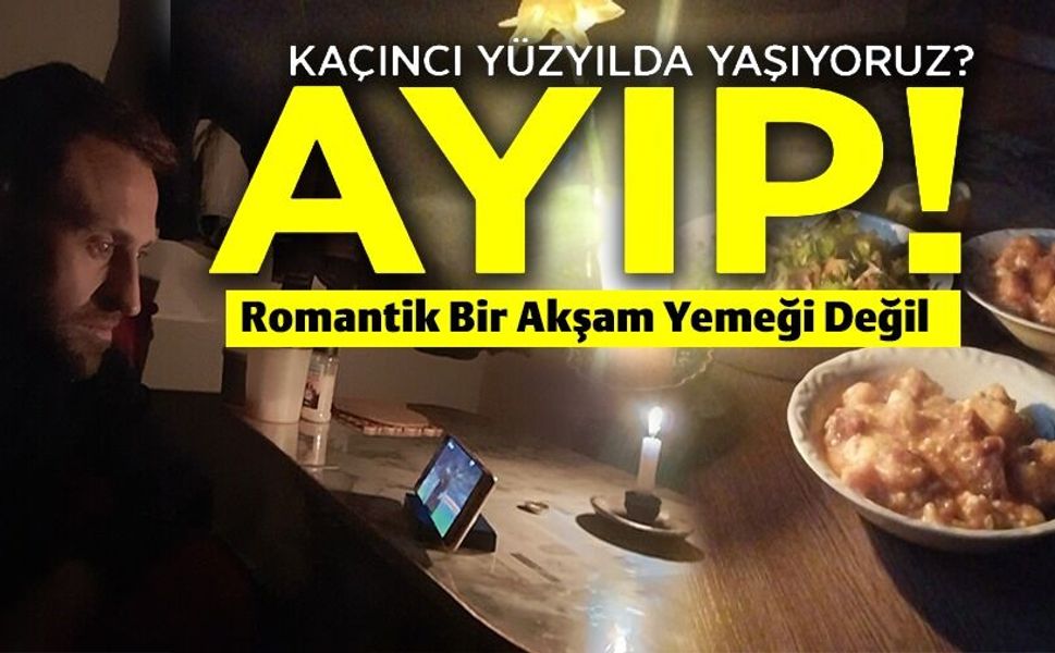 ELEKTRİK KESİNTİSİ RAMAZAN SOFRALARINI KARARTTI: KÖYLÜLER MUM IŞIĞINDA İFTAR YAPTI