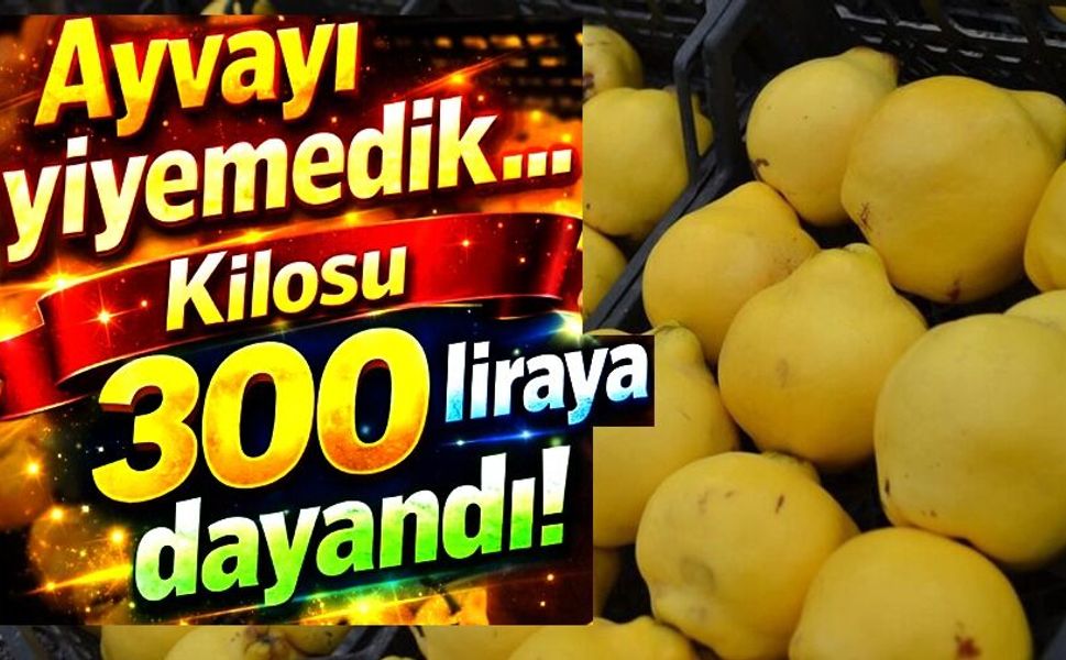 AYVAYI YİYEMEDİK...KİLOSU 300 LİRAYA DAYANDI; LÜKS OLDU