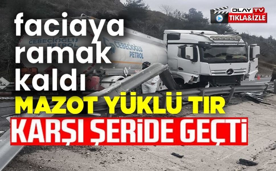 MAZOT YÜKLÜ TANKER KONTROLDEN ÇIKARAK KARŞI ŞERİDE GEÇTİ