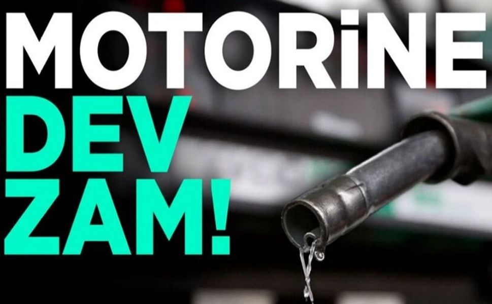 MOTORİNE REKOR ZAM GELDİ
