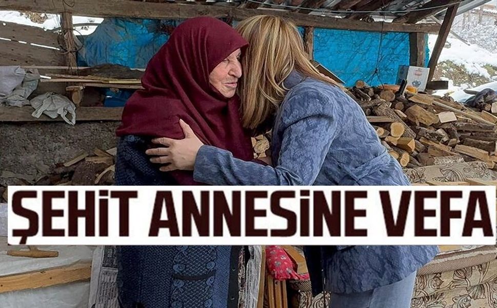 ŞEHİT ANNESİNE ANLAMLI ZİYARET