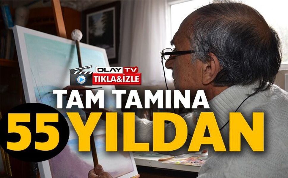 55 YILDIR EN YAKIN ARKADAŞI RESİM TUVALİ OLDU