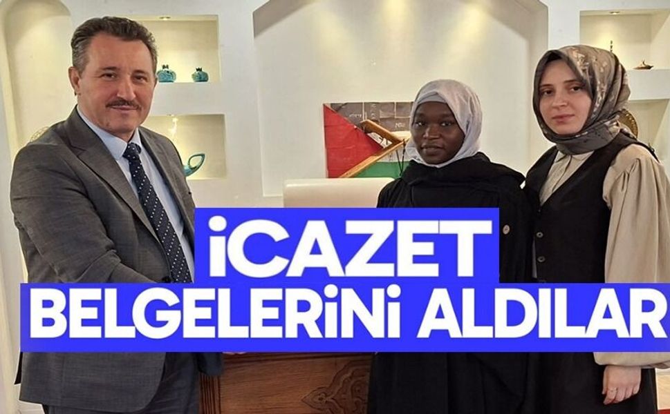 HAFIZLIK İCAZET BELGELERİ SAHİPLERİNE TAKDİM EDİLDİ