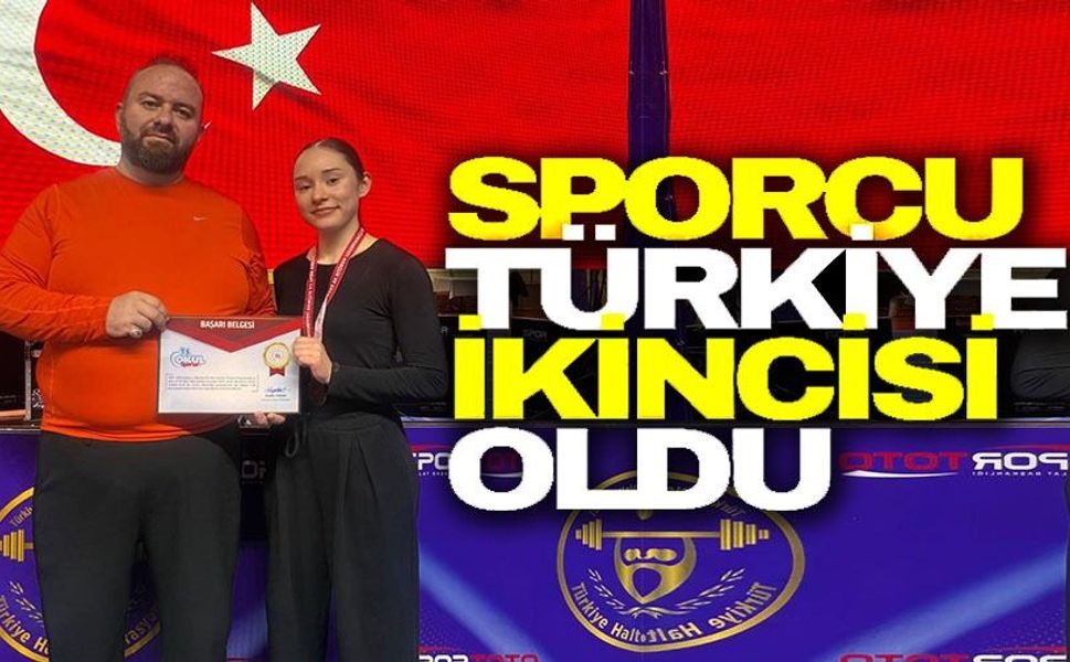 BİLECİKLİ SPORCU TÜRKİYE İKİNCİSİ OLDU