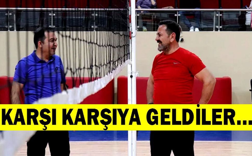 İL MÜDÜRÜ İLHAN, PERSONELLERLE VOLEYBOLDA BULUŞTU