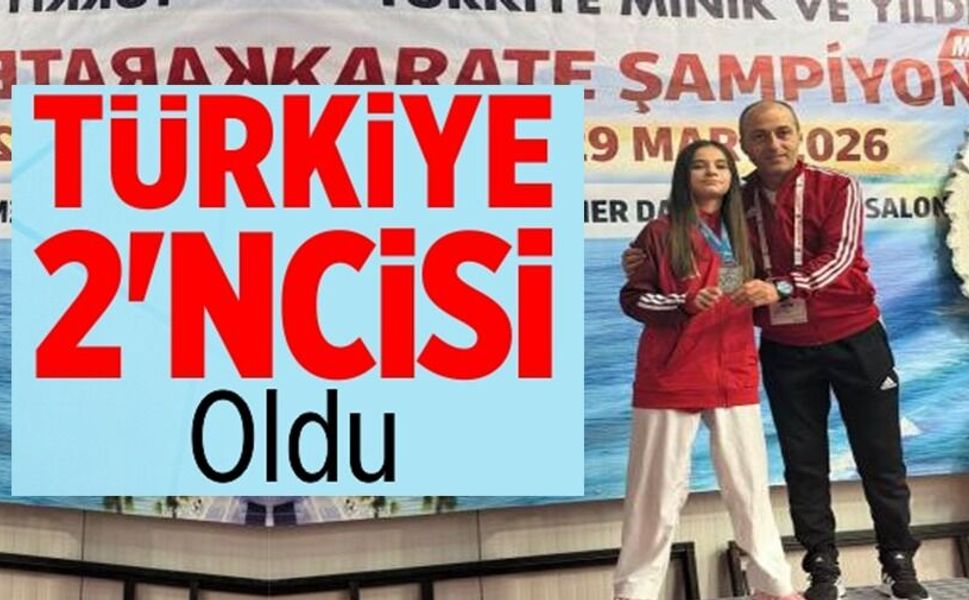 BİLECİKLİ SPORCU TÜRKİYE 2'NCİSİ OLDU