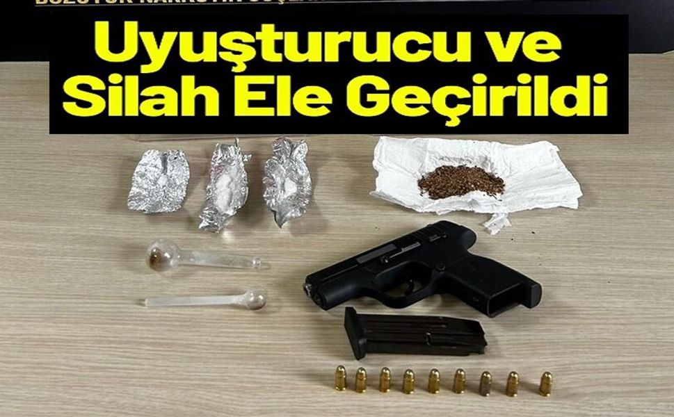 UYUŞTURUCU MADDE VE SİLAH ELE GEÇİRİLDİ