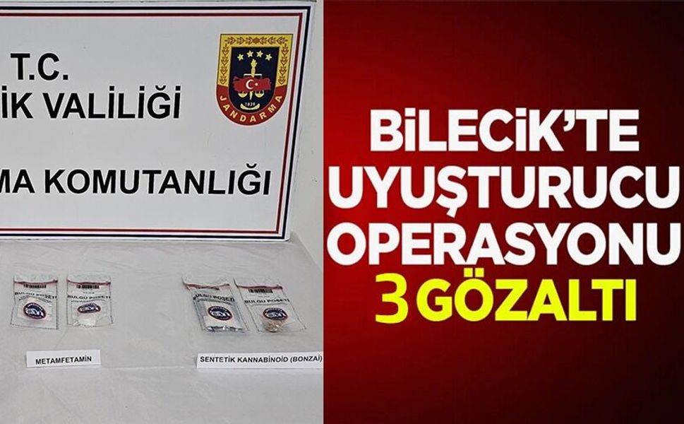 UYUŞTURUCU OPERASYONU: 3 ŞÜPHELİYE SORUŞTURMA