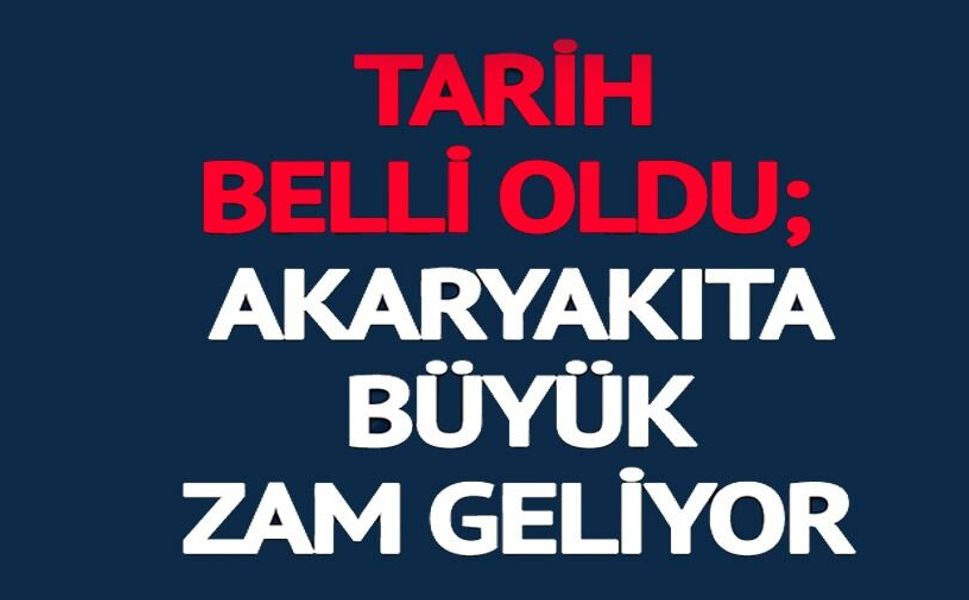 TARİH BELLİ OLDU; MOTORİNE BÜYÜK ZAM GELİYOR