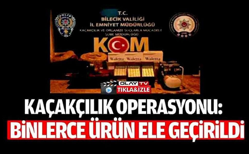 156 BİN ADET MAKARON ELE GEÇİRİLDİ