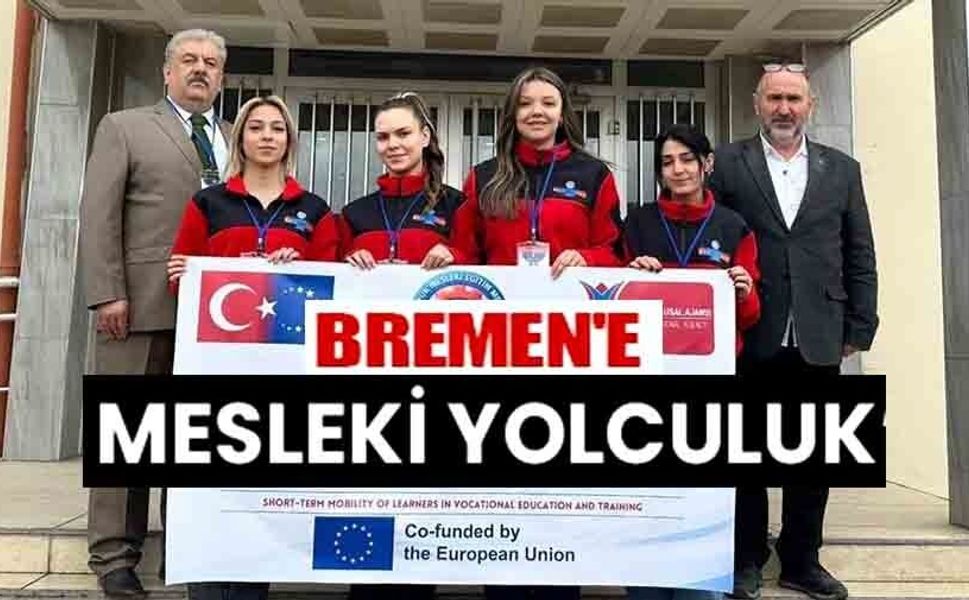 BOZÜYÜK'TEN AVRUPA'YA MESLEKİ YOLCULUK, ÖĞRENCİLER BREMEN'E UĞURLANDI