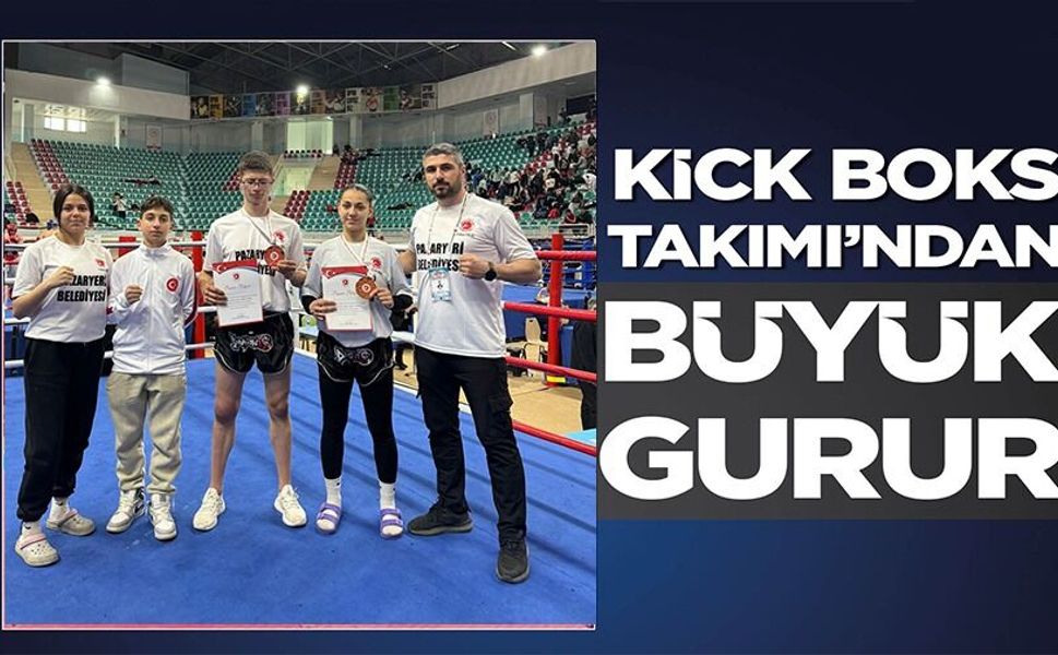 DİYARBAKIR'DA DÜZENLENEN KİCK BOKS ŞAMPİYONASINDA PAZARYERİ DAMGASI