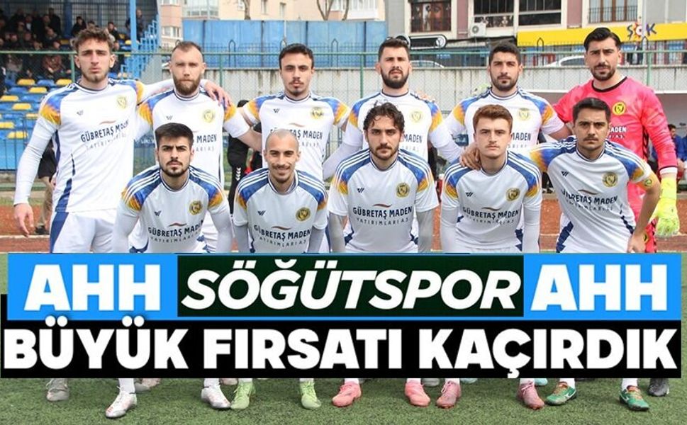 SÖĞÜTSPOR KENDİ EVİNDE FIRSATI KAÇIRDI
