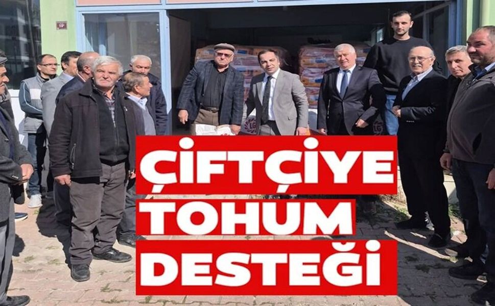 240 TORBA YAĞLIK AYÇİÇEĞİ TOHUMU ÜRETİCİLERE DAĞITILDI