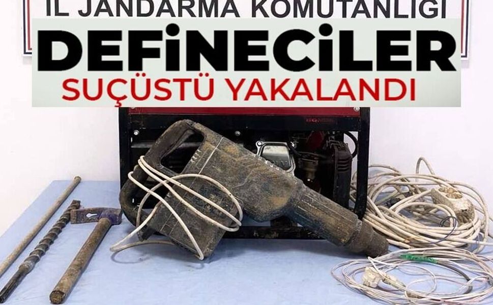 BİLECİK'TE DEFİNECİLER SUÇÜSTÜ YAKALANDI