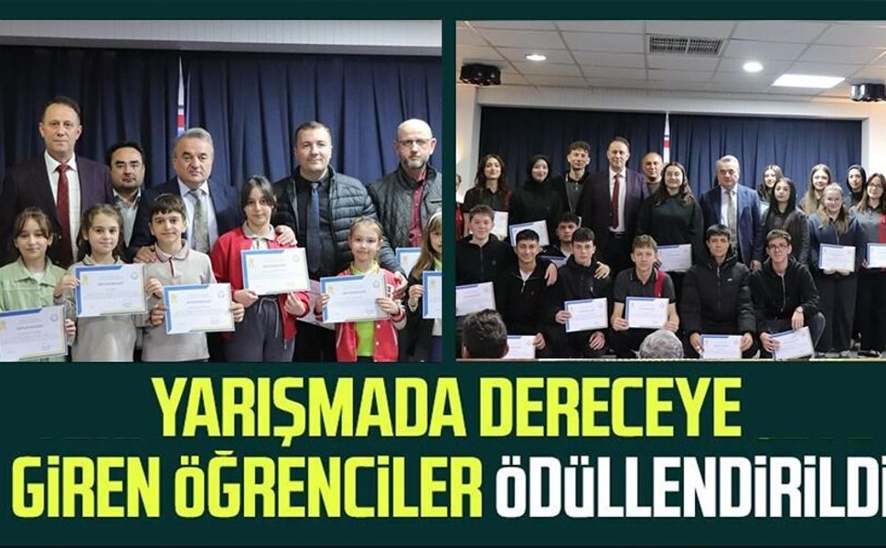 ‘MAARİFİN KALBİNDE RAMAZAN' YARIŞMASINDA DERECEYE GİRENLER ÖDÜLLENDİRİLDİ