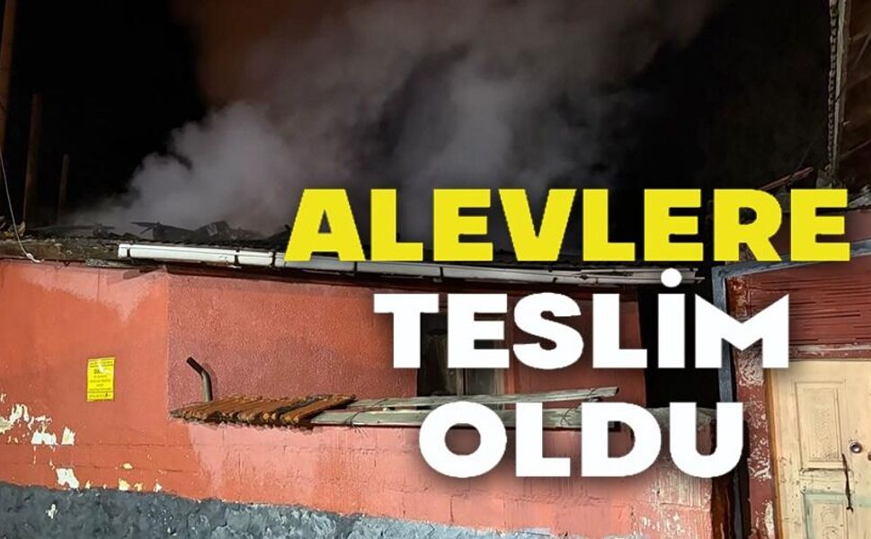 DUMANI GÖRÜP TERK ETTİĞİ EVİ ALEVLERE TESLİM OLDU