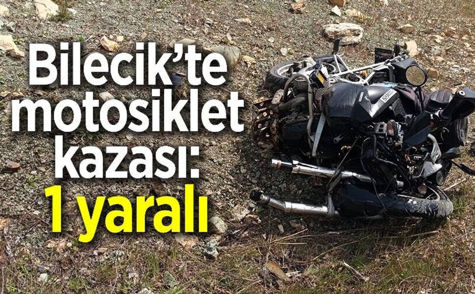 MOTOSİKLET KAZASI, 1 YARALI