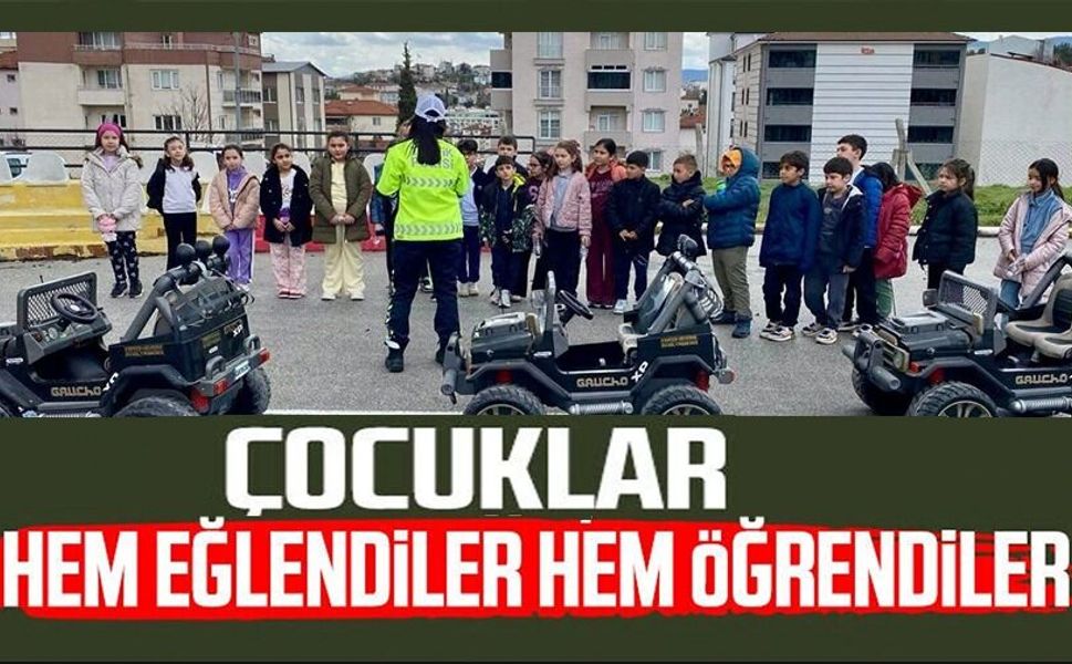 ÖĞRENCİLERE UYGULAMALI TRAFİK EĞİTİMİ