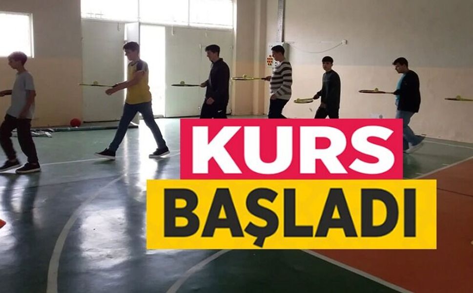 KORT TENİSİ KURSU BAŞLADI