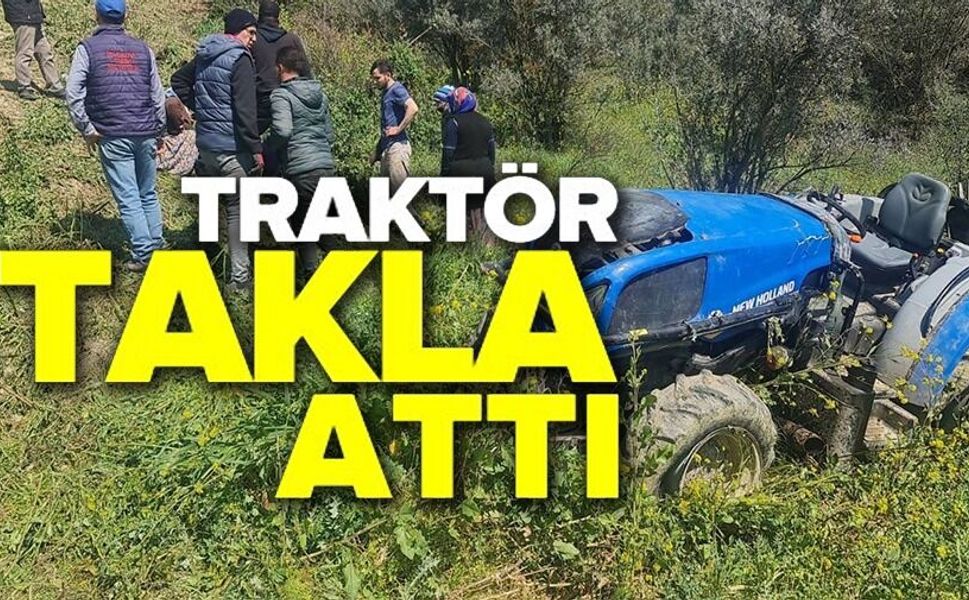 TRAKTÖR KAZASI; 1 YARALI