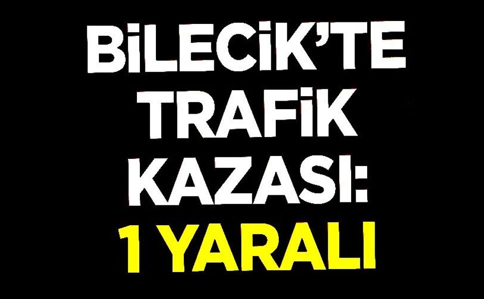 MOTOSİKLET KAZASI; 1 YARALI