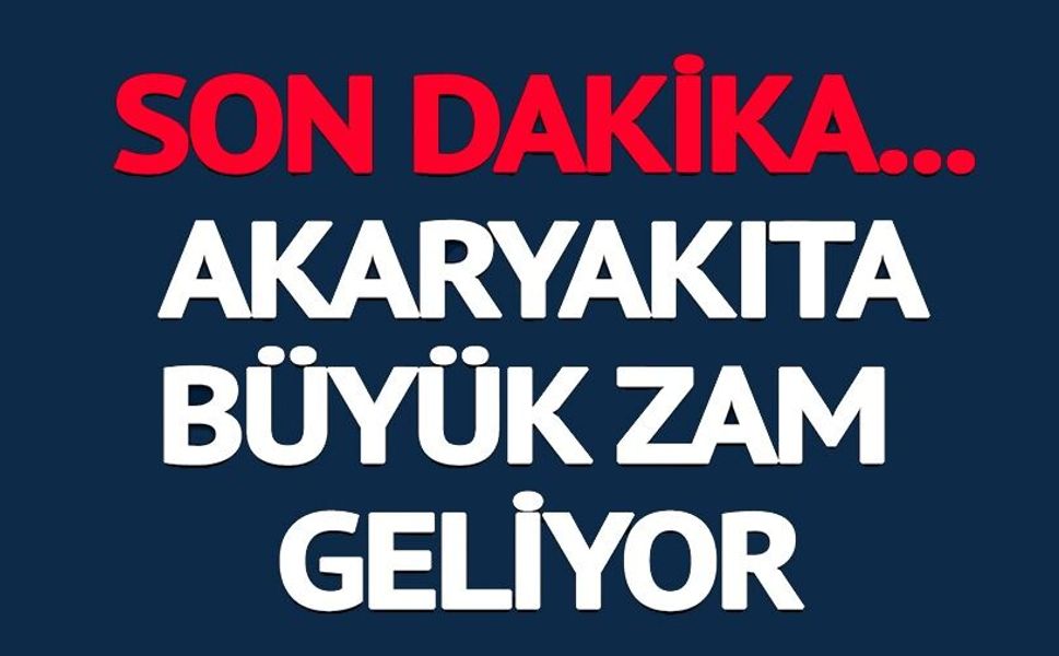 MOTORİNE BÜYÜK ZAM GELİYOR