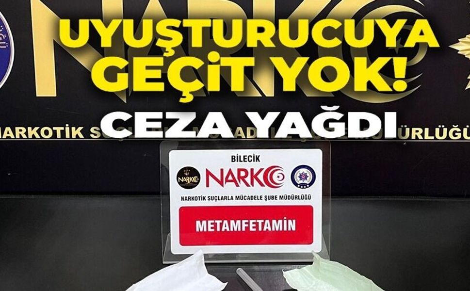 UYUŞTURUCU ÇIKAN ARACA 249 BİN TL CEZA