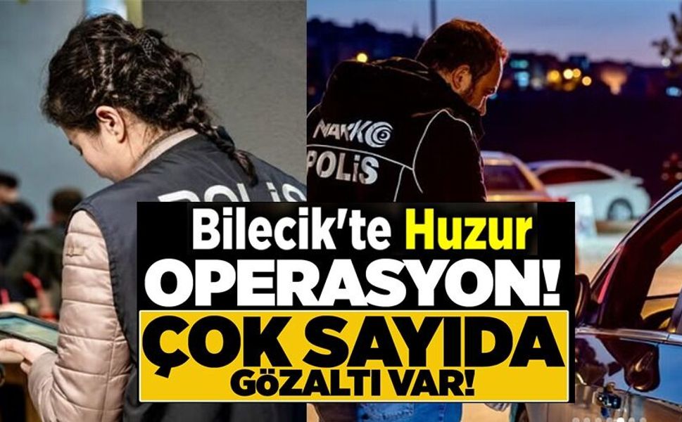 HUZUR OPERASYONU: 8 GÖZALTI
