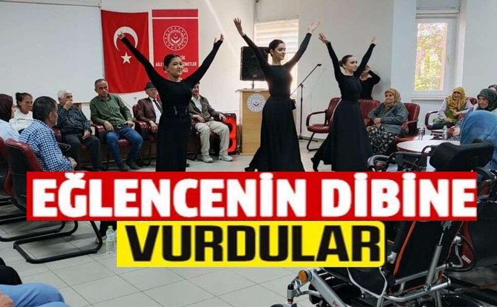 HUZUREVİNDE KAFKAS HALK OYUNLARIYLA RENKLİ ANLAR YAŞANDI