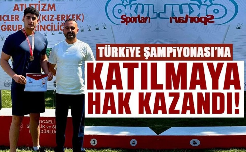 BİLECİKLİ ATLET SPORCUSU ŞAMPİYON OLDU