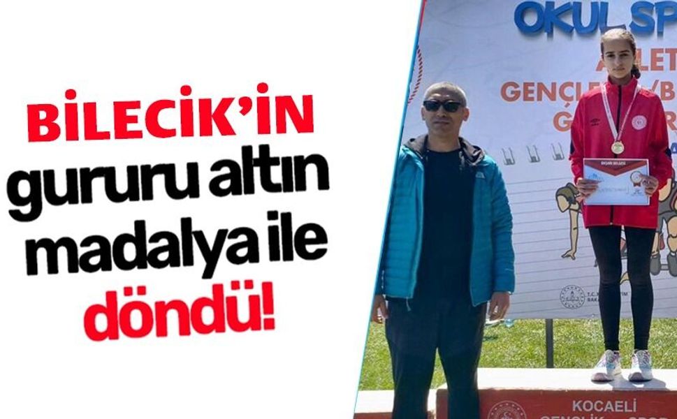 BİLECİKLİ ATLETİZM SPORCUSUNDAN ALTIN MADALYA
