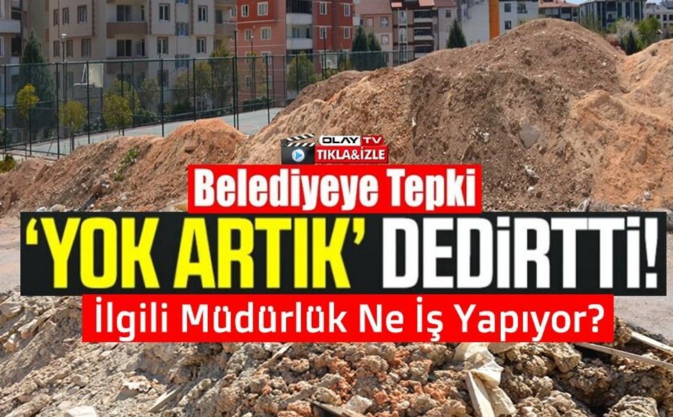 VATANDAŞLARDAN YOL KENARINA DÖKÜLEN HAFRİYATLARA TEPKİ