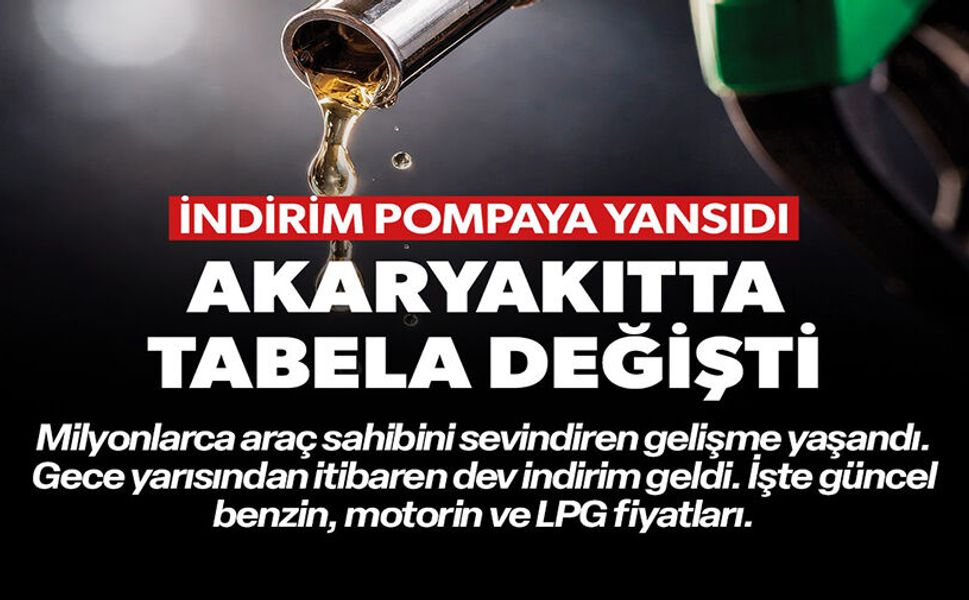 AKARYAKITTA TABELA DEĞİŞTİ