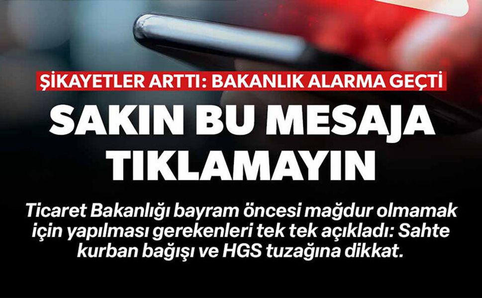 SAKIN BU MESAJA TIKLAMAYIN