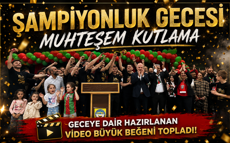 ŞAMPİYONLUK GECESİNCE MUHTEŞEM KUTLAMA