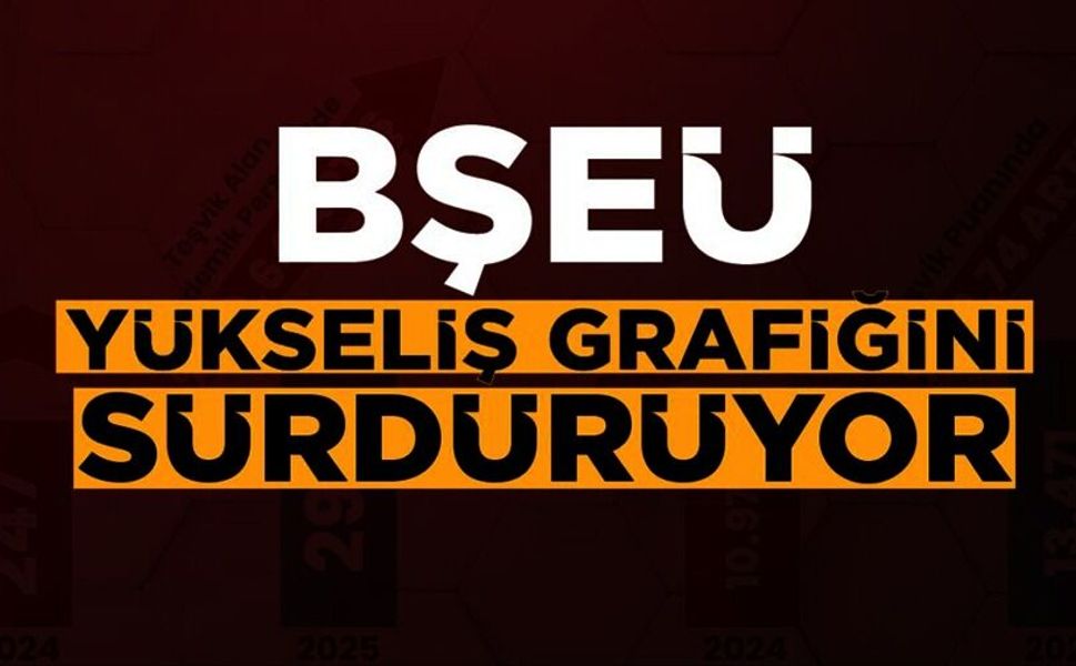 BŞEÜ'DEN DİKKAT ÇEKEN YÜKSELİŞ