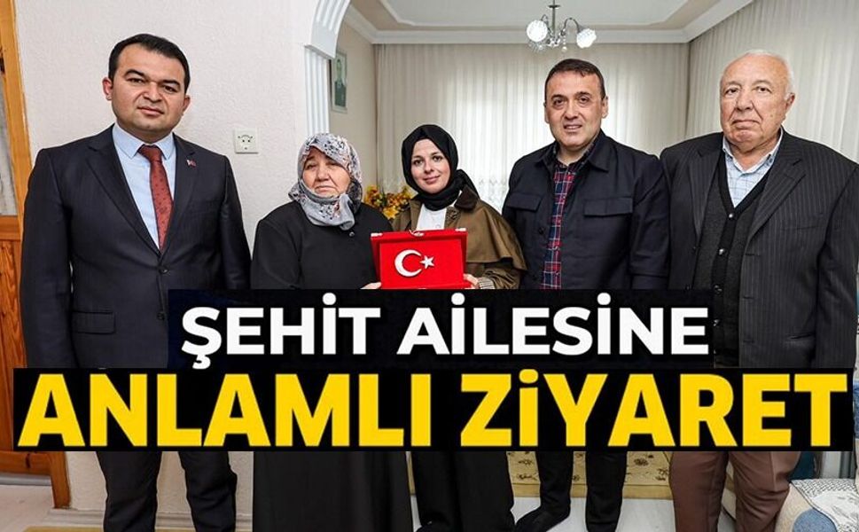 VALİ SÖZER'DEN ŞEHİT AİLESİNE DESTEK