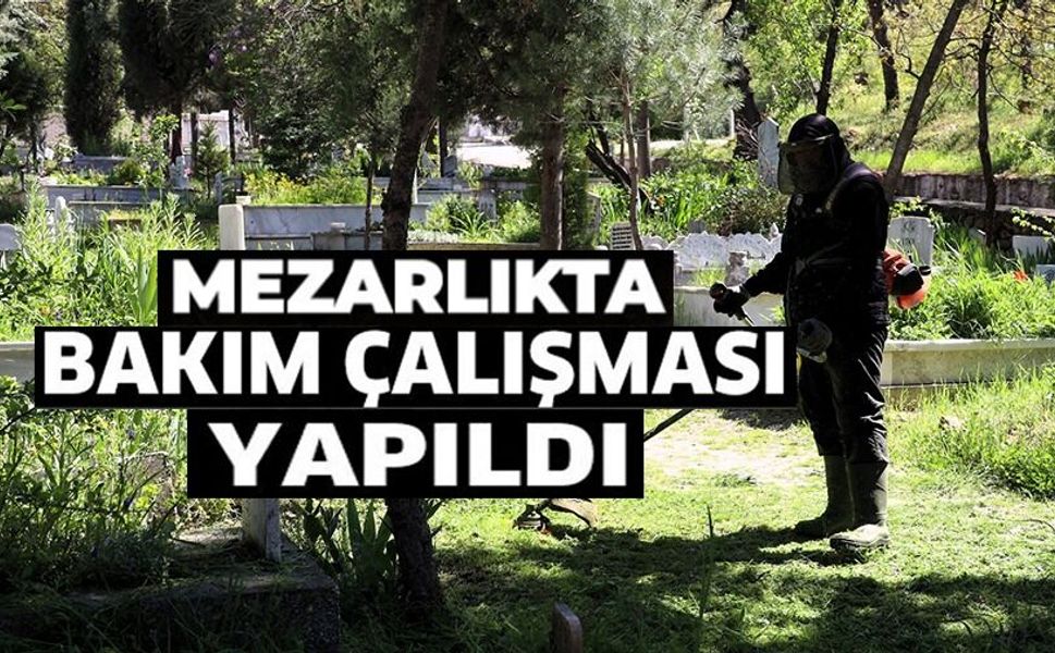 MEZARLIKLARDA BAKIM ÇALIŞMASI